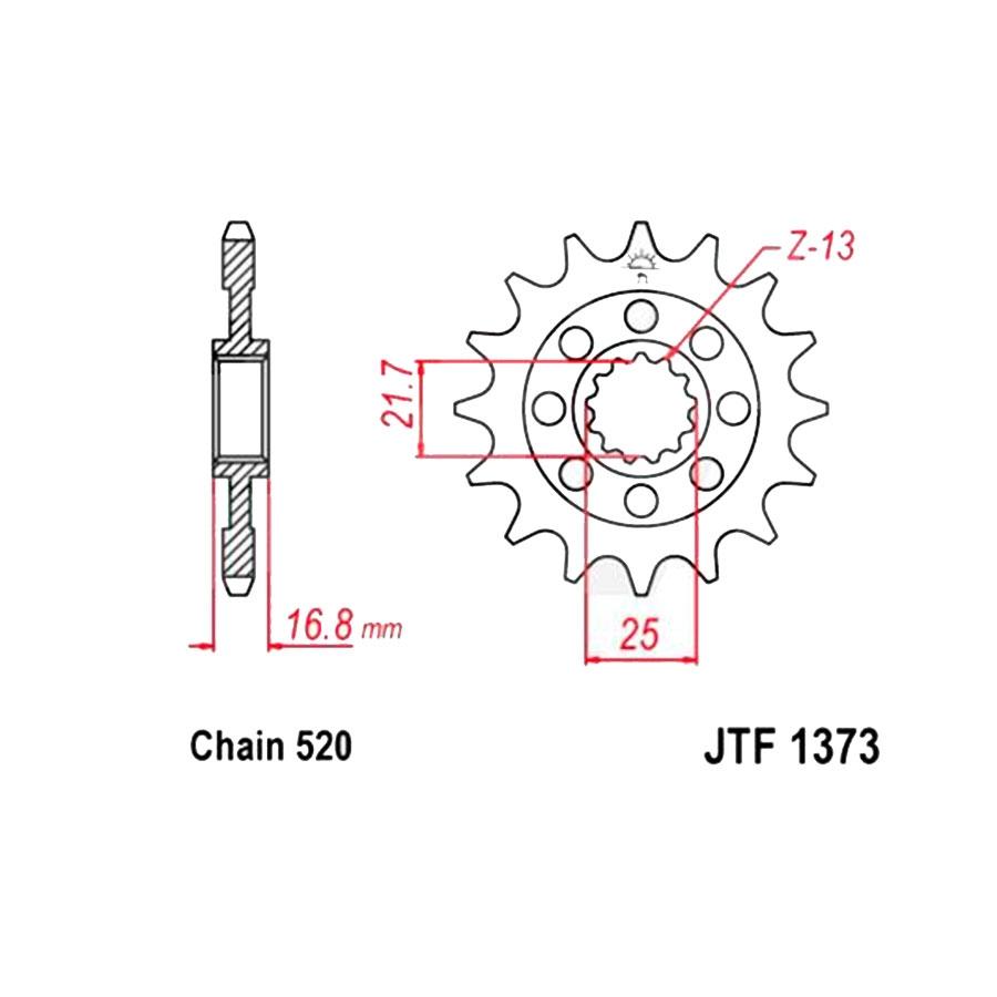 PIÑON JT 1373 16T RB
