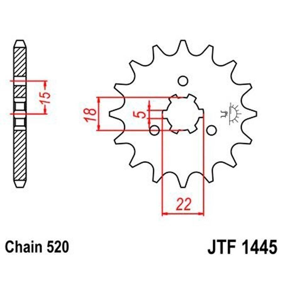 PIÑON JT 1445 13T 520