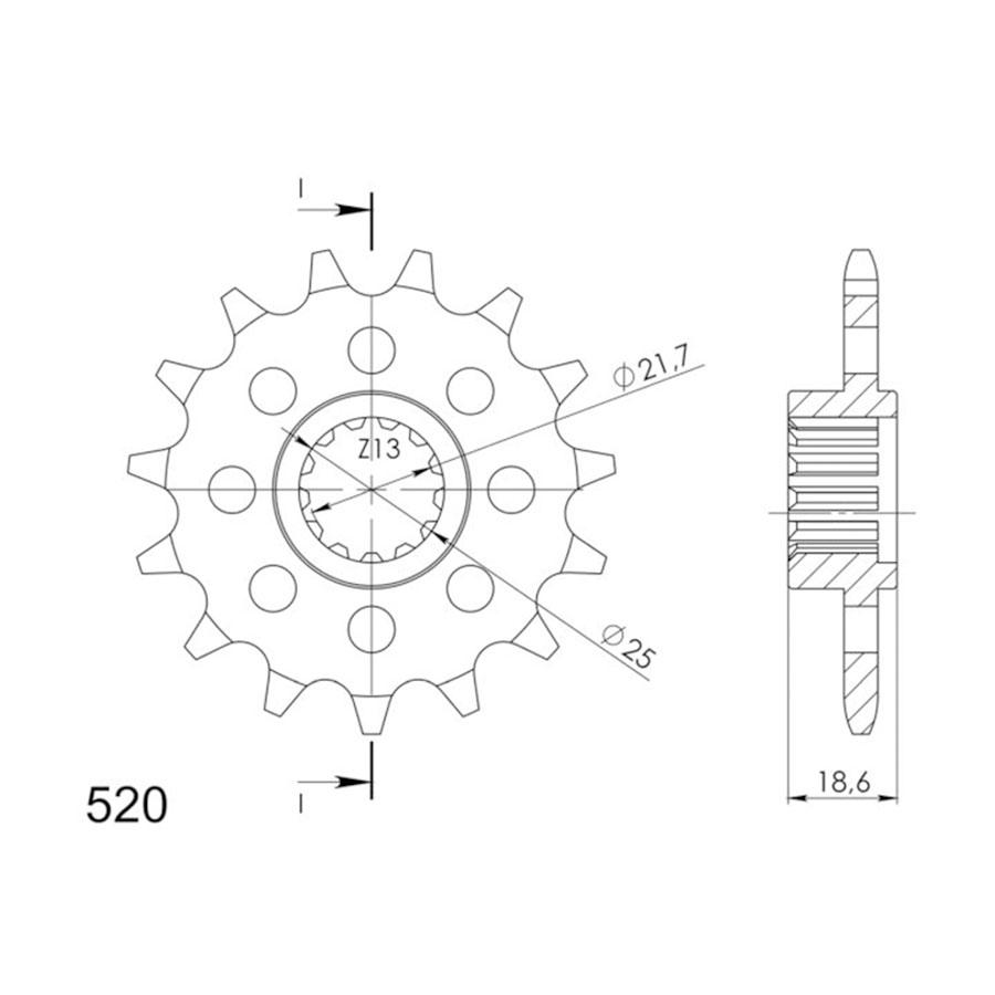 PIÑON JT 1538K 15T 520 SUPERSPROX CST1538X15R