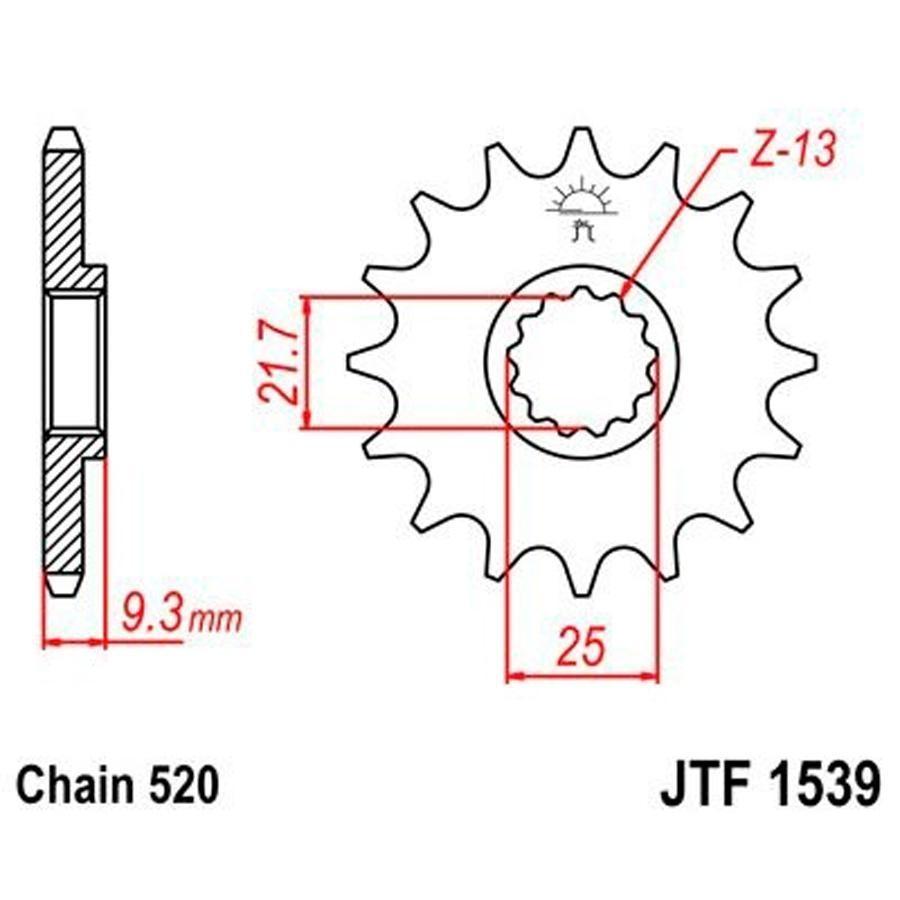 PIÑON JT 1539 14T 520