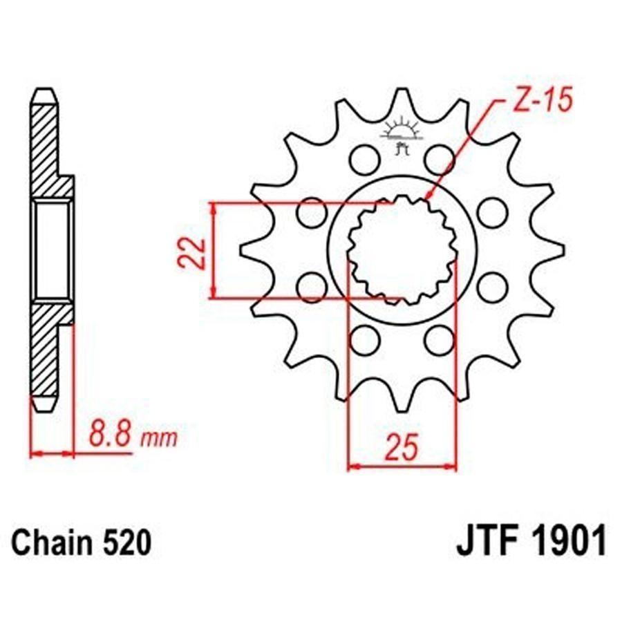 PIÑON JT 1901 13T 520