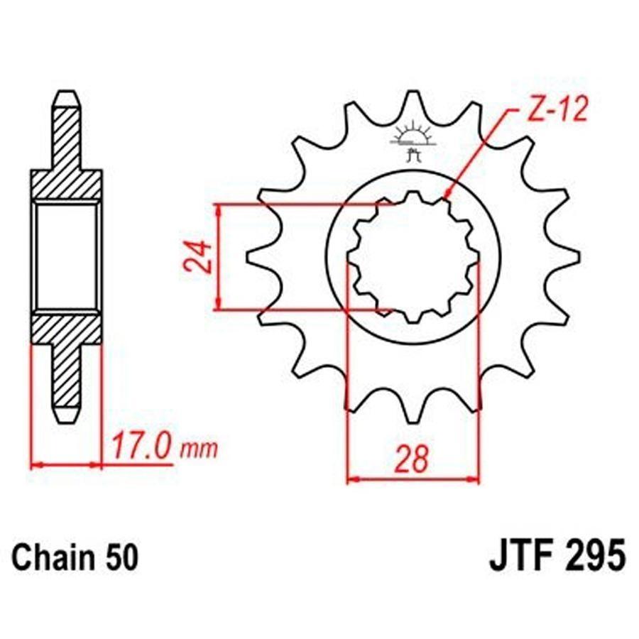 PIÑON JT 295K 15T 530