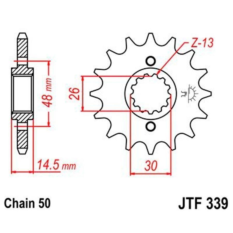 PIÑON JT 339K 16T 530