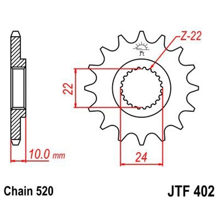 PIÑON JT 402K 16T 520