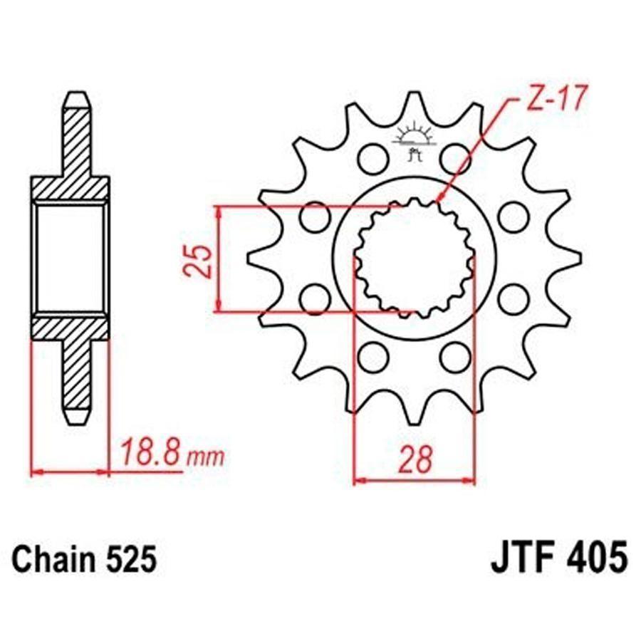 PIÑON JT 405 19T 525