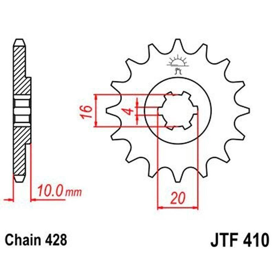 PIÑON JT 410 14T 428