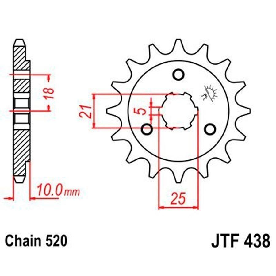 PIÑON JT 438 15T 520