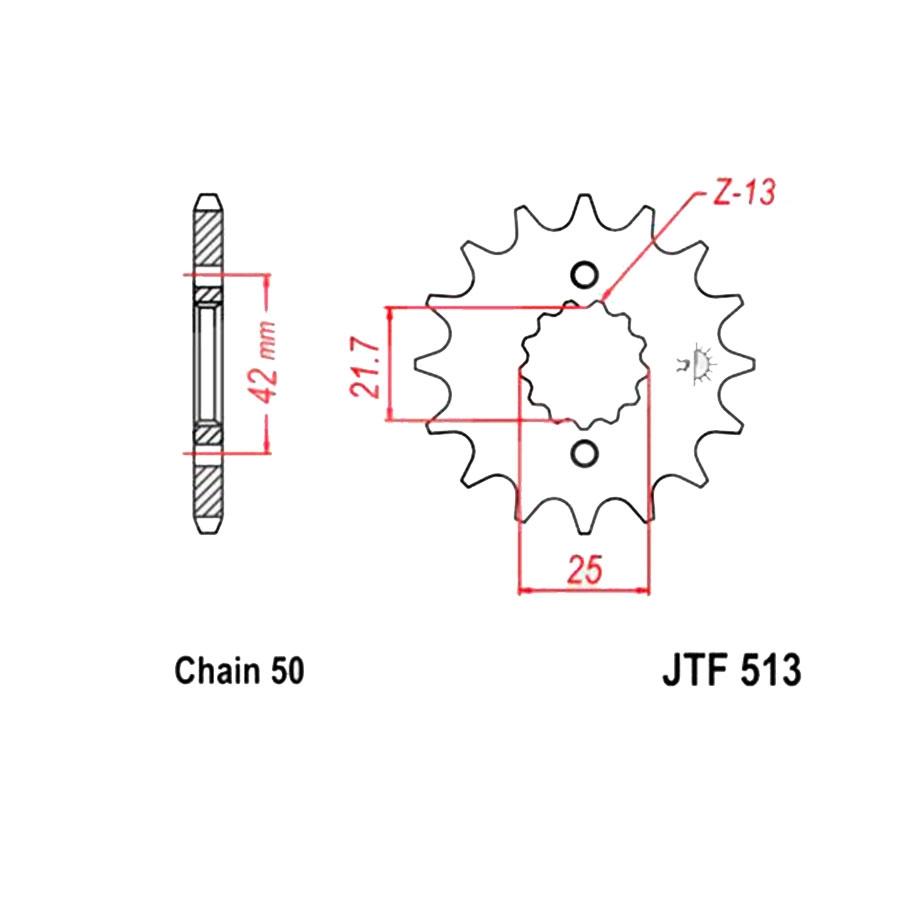 PIÑON JT 513K 15T 530 SUPERSPROX CST513X15R