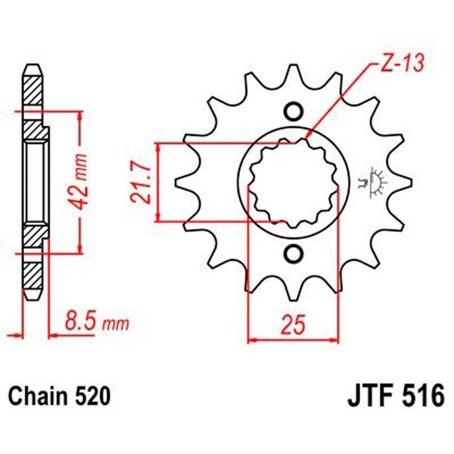 PIÑON JT 516K 14T (  512 ) 520