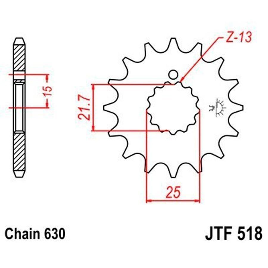 PIÑON JT 518 14T 630
