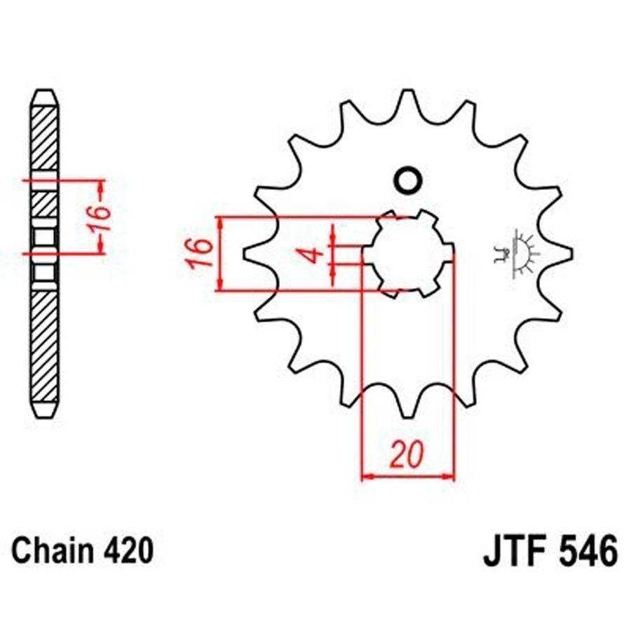 PIÑON JT 546 15T 420