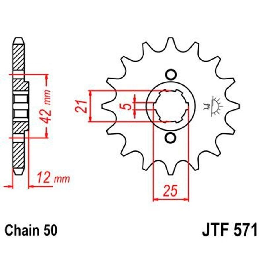 PIÑON JT 571 16T 530