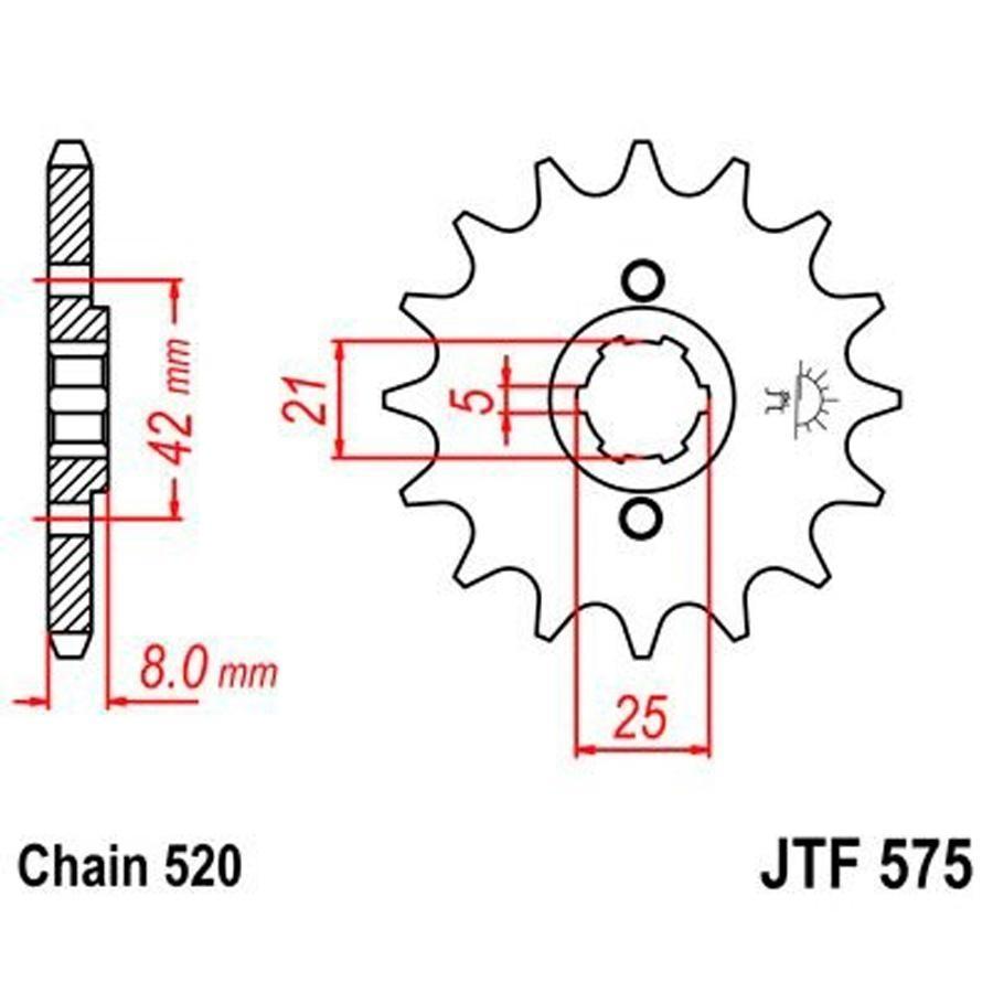 PIÑON JT 575 15T 520
