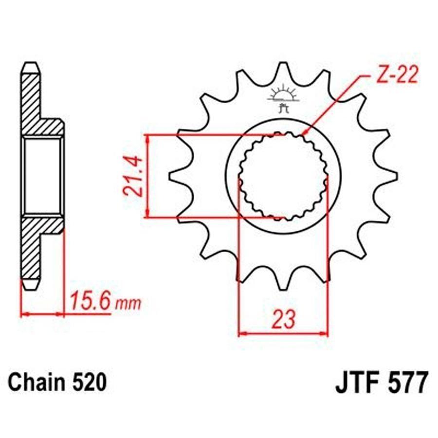 PIÑON JT 577 15T 520