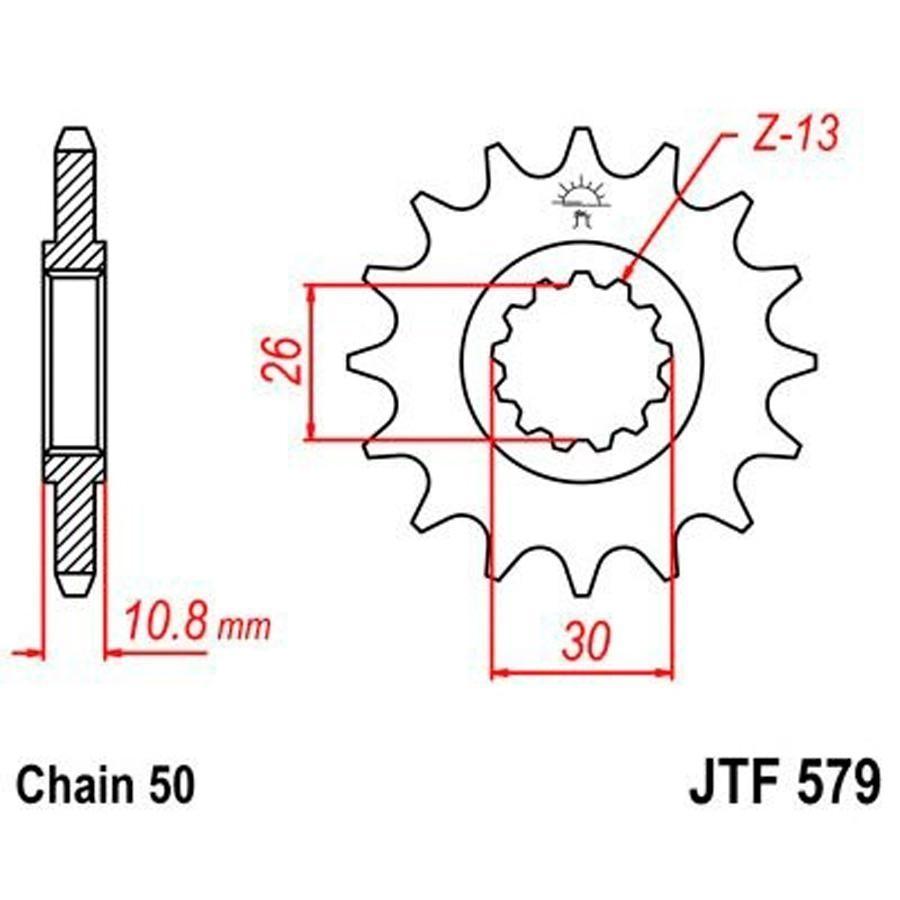 PIÑON JT 579K 16T 530