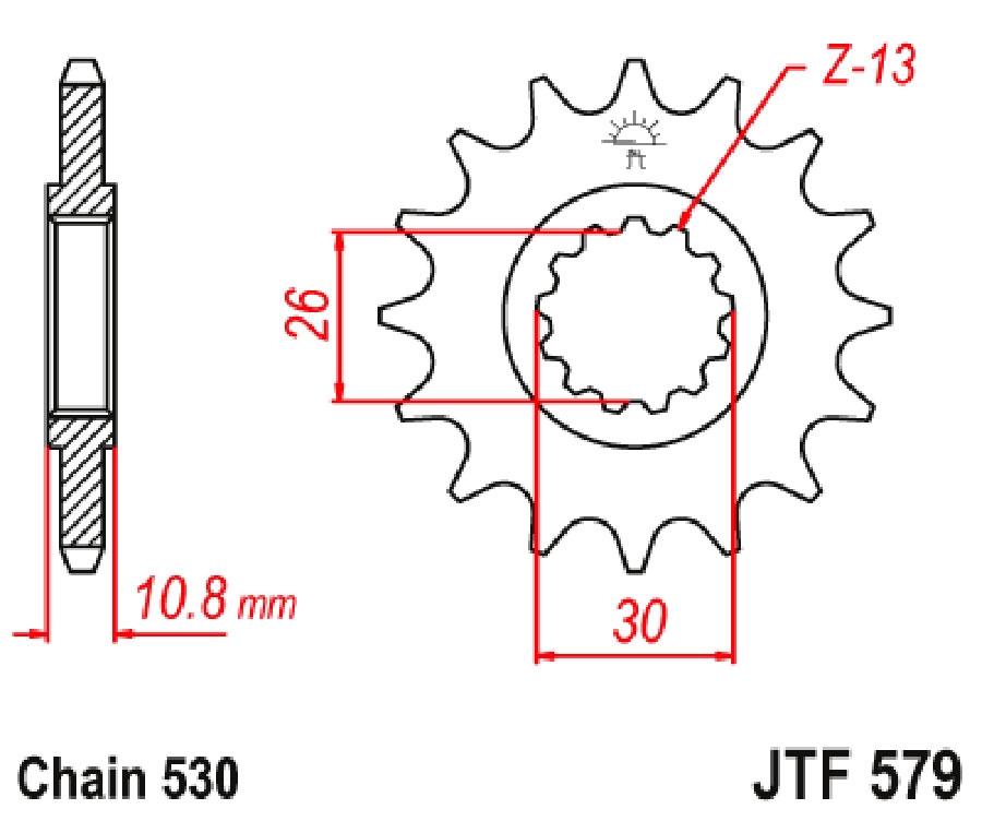 PIÑON JT 579K 17T SUPERSPROX
