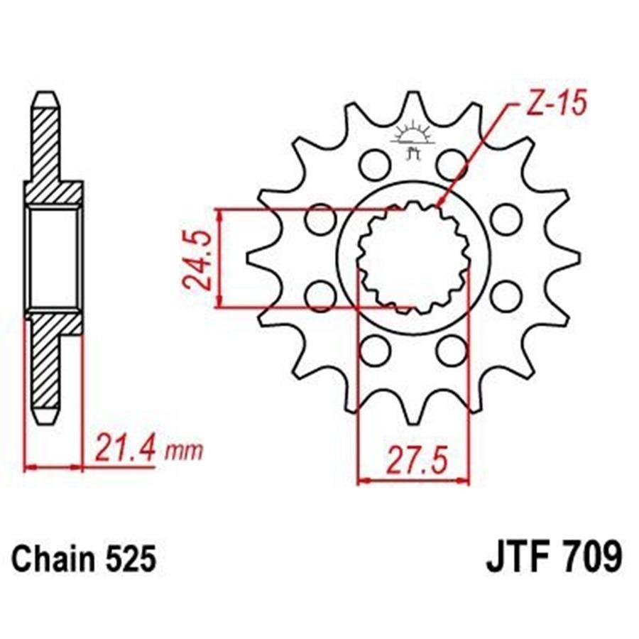 PIÑON JT 709K 16T 525