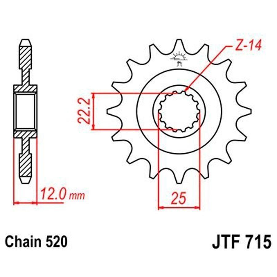 PIÑON JT 715 13T 520