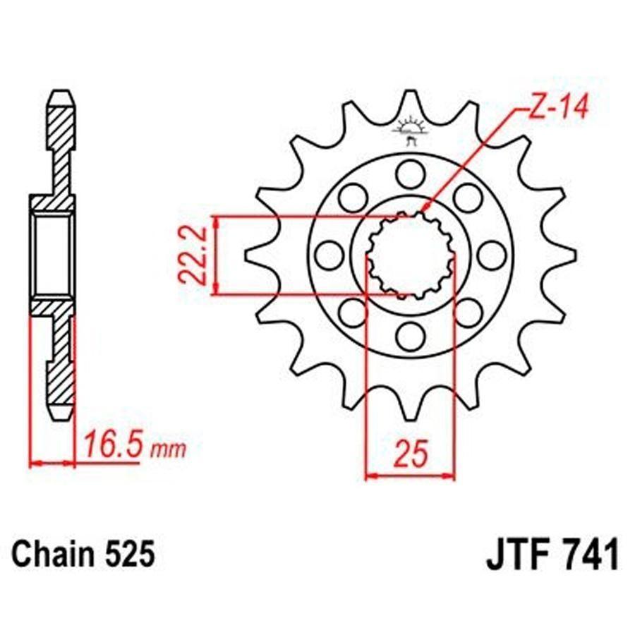 PIÑON JT 741K 15T 525