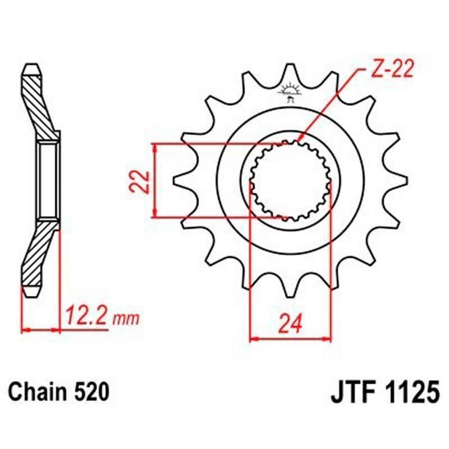 PIÑON JT 1125 17T 520