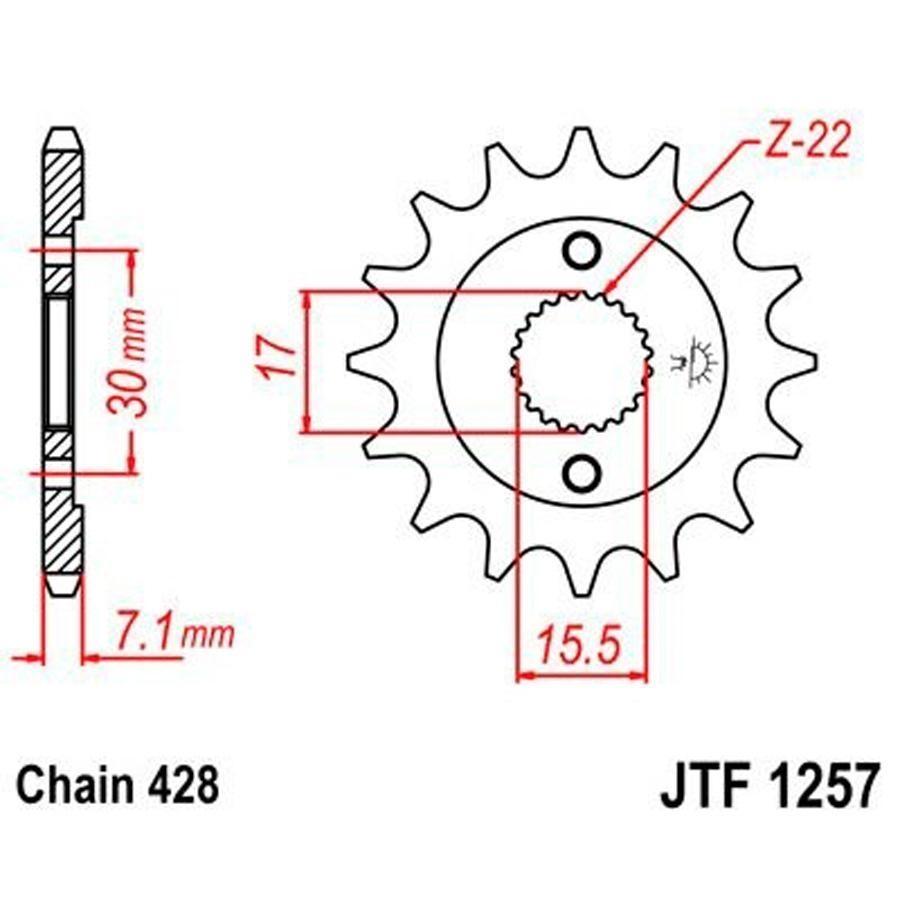 PIÑON JT 1257 15T 428