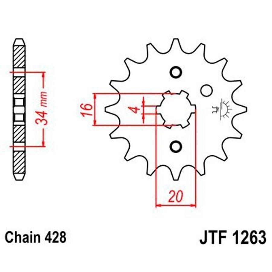 PIÑON JT 1263 13T 428