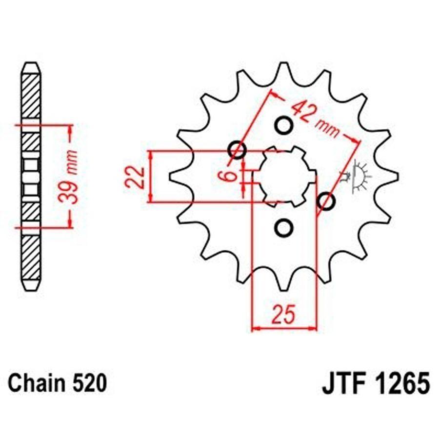 PIÑON JT 1265 15T 520