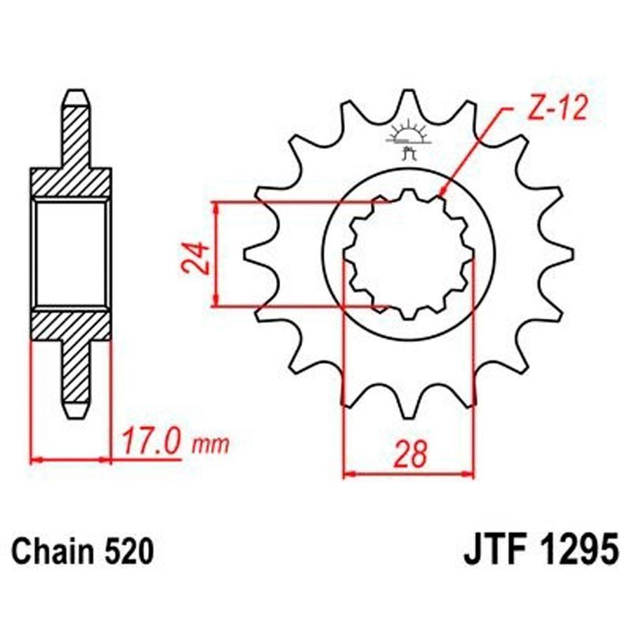 PIÑON JT 1295 15T 520