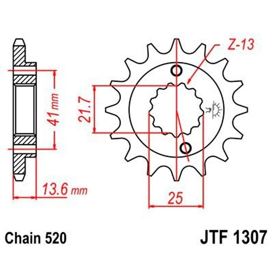 PIÑON JT 1307 14T 520