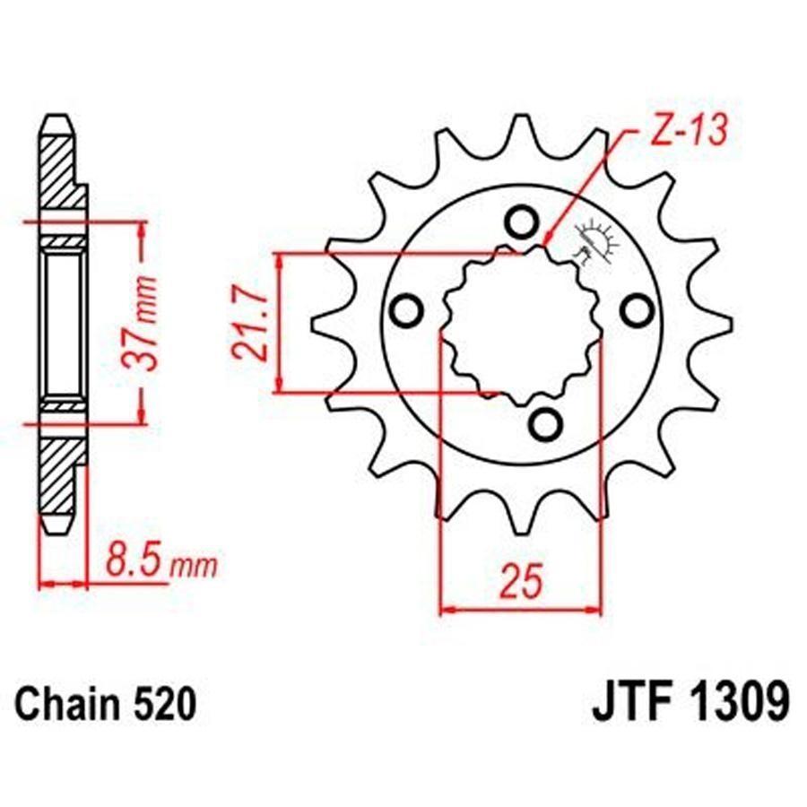 PIÑON JT 1309 14T 520