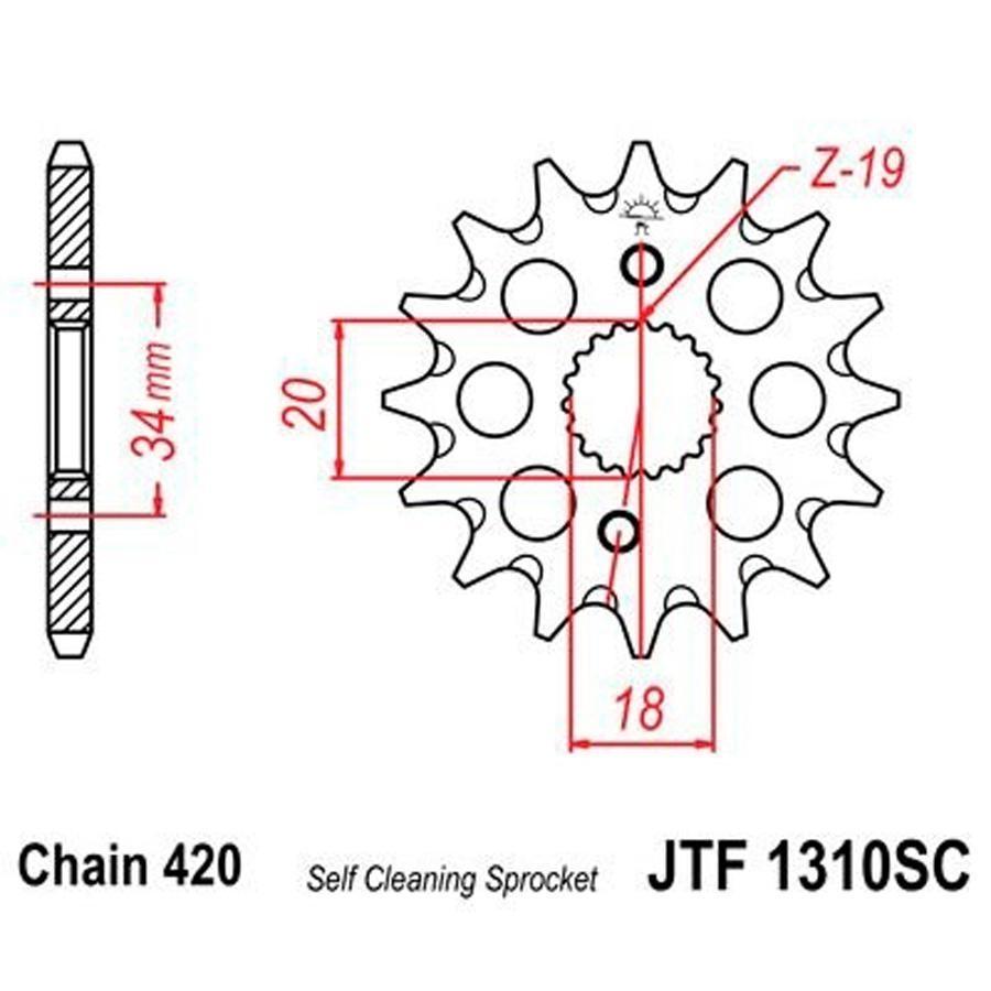 PIÑON JT 1310SC 14T 420