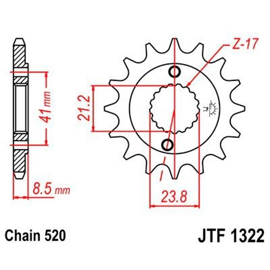 PIÑON JT 1322 15T 520