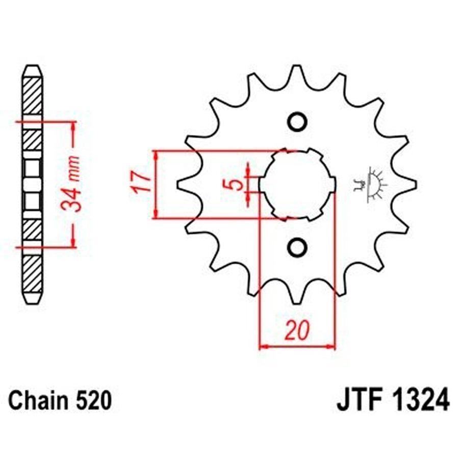 PIÑON JT 1324 12T 520