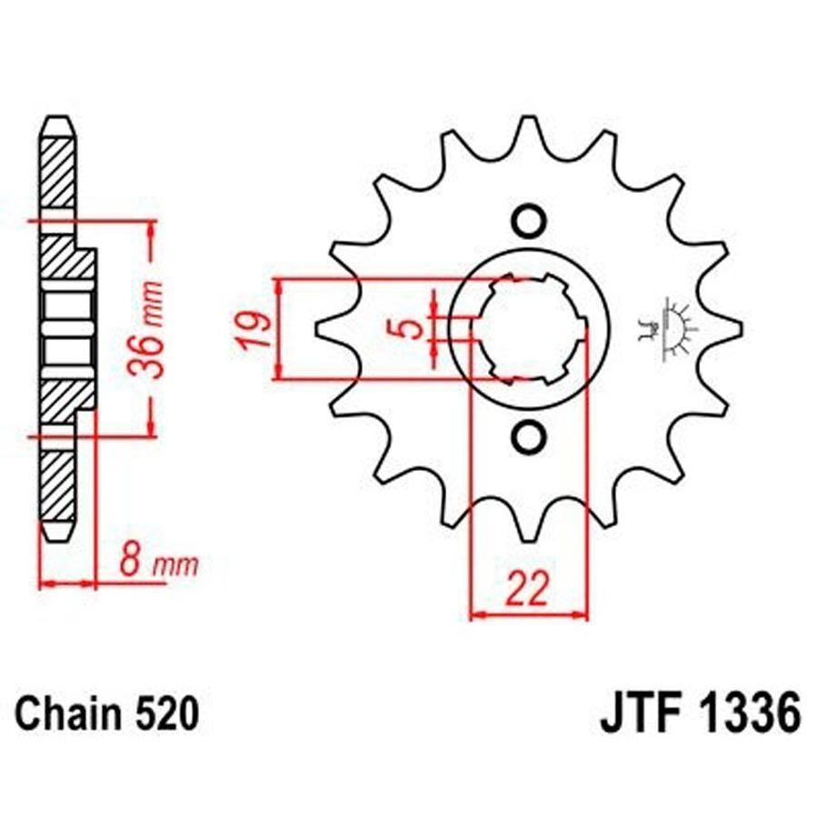 PIÑON JT 1336 13T 520