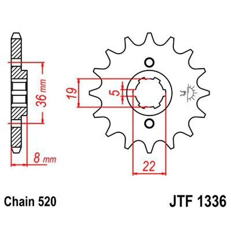 PIÑON JT 1336 14T 520