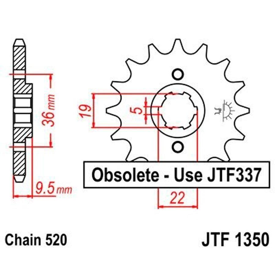 PIÑON JT 1350 13T 520