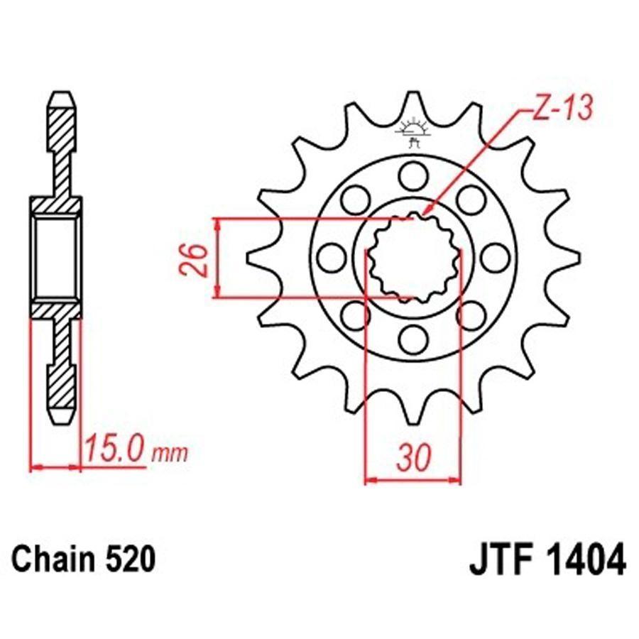 PIÑON JT 1404 16T 520
