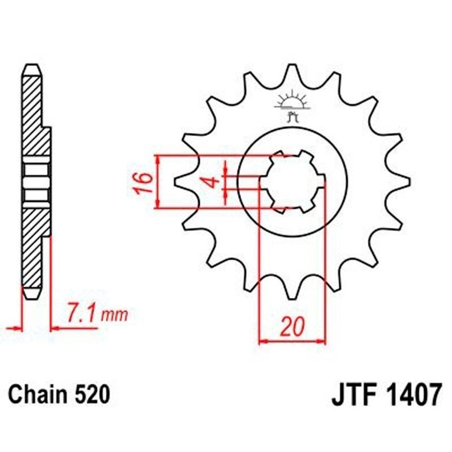 PIÑON JT 1407 10T 520
