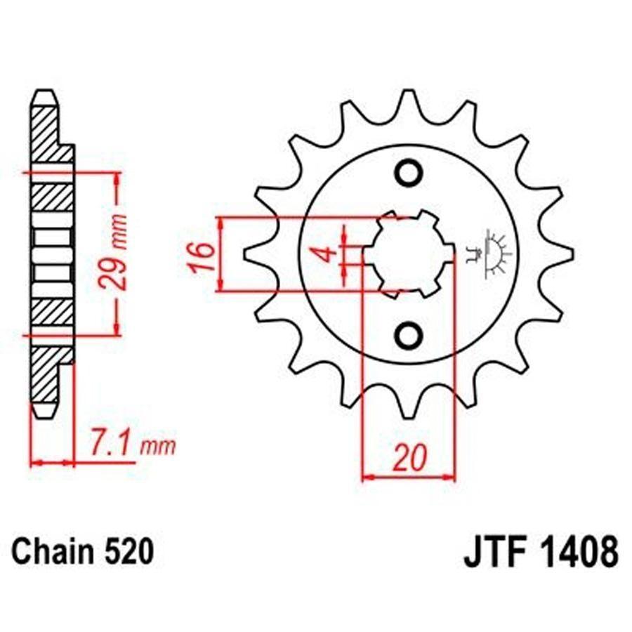 PIÑON JT 1408 15T 520