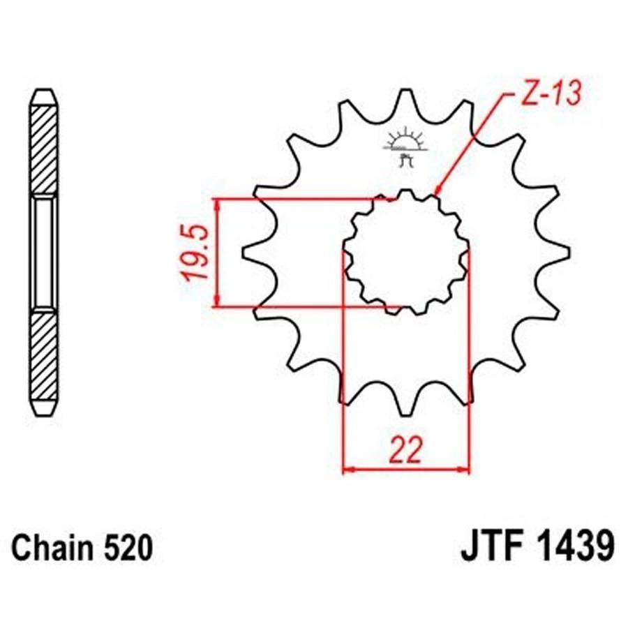 PIÑON JT 1439 13T 520