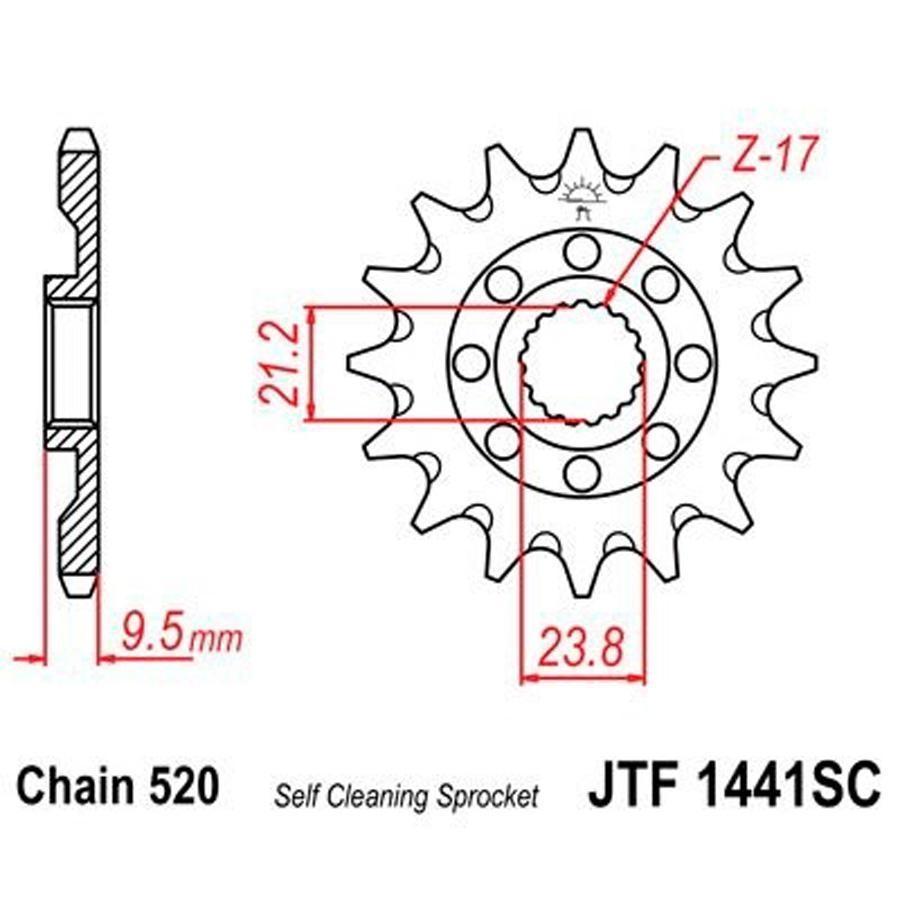 PIÑON JT 1441SC 13T 520