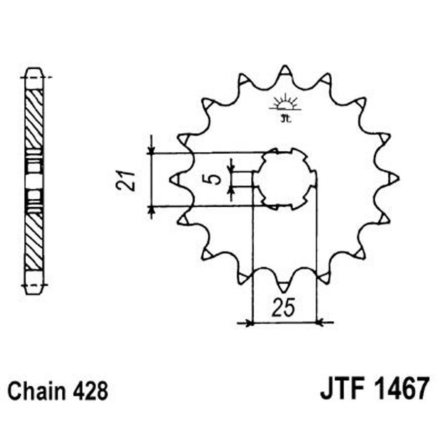 PIÑON JT 1467 13T 428