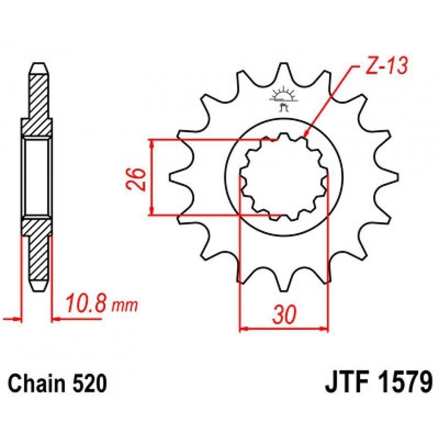 PIÑON JT F1579 15T 520