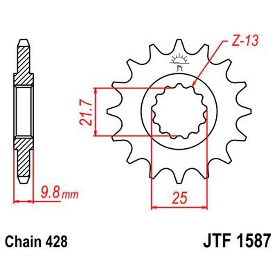 PIÑON JT 1587 20T 428