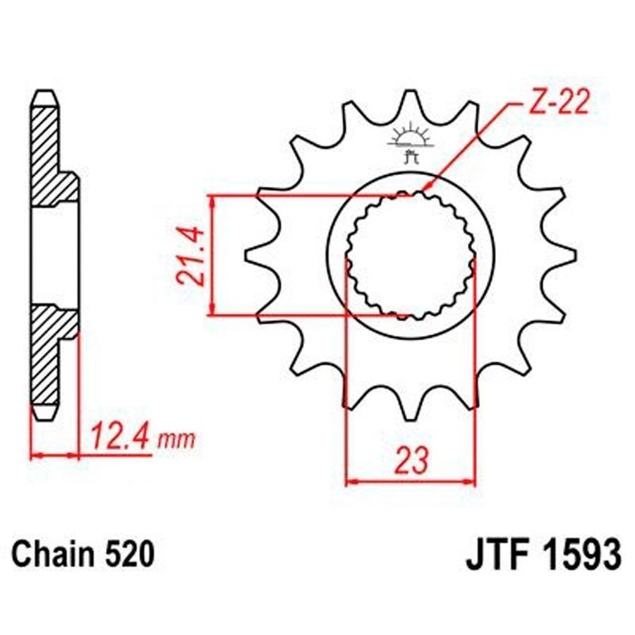 PIÑON JT 1593 14T 520