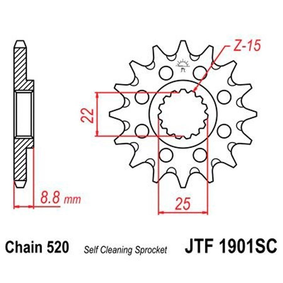 PIÑON JT 1901SC 15T 520