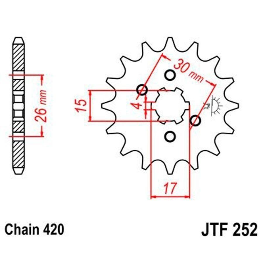 PIÑON JT 252 12T 420