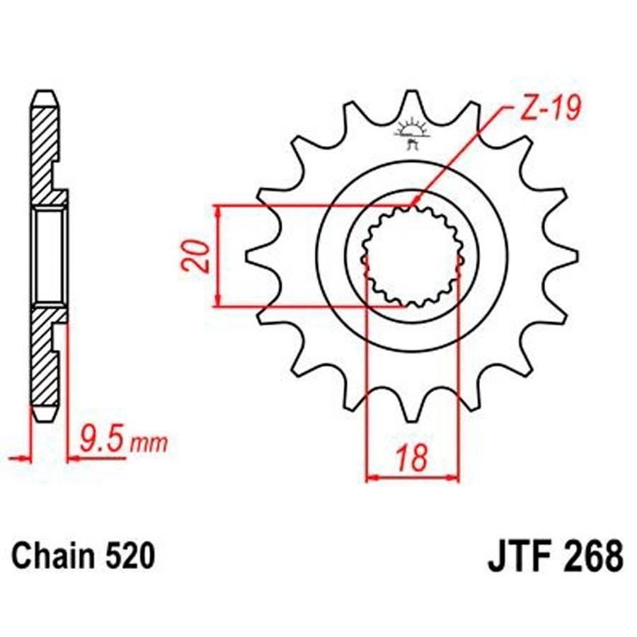 PIÑON JT 268 13T 520