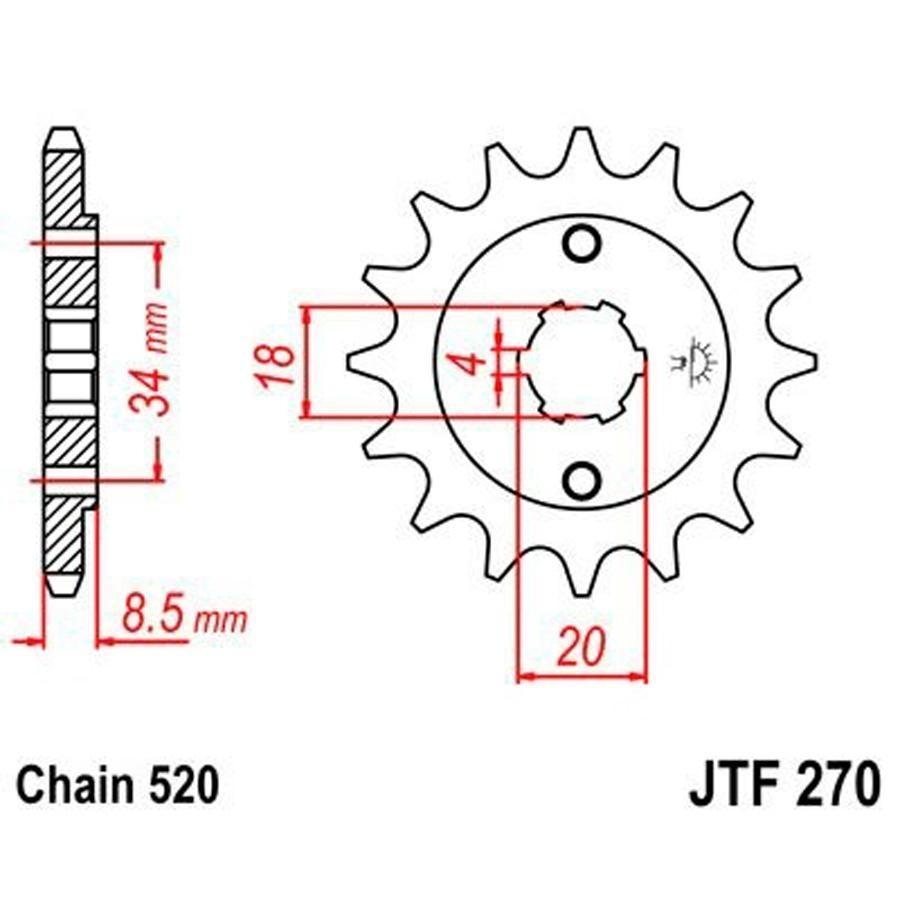 PIÑON JT 270 13T 520