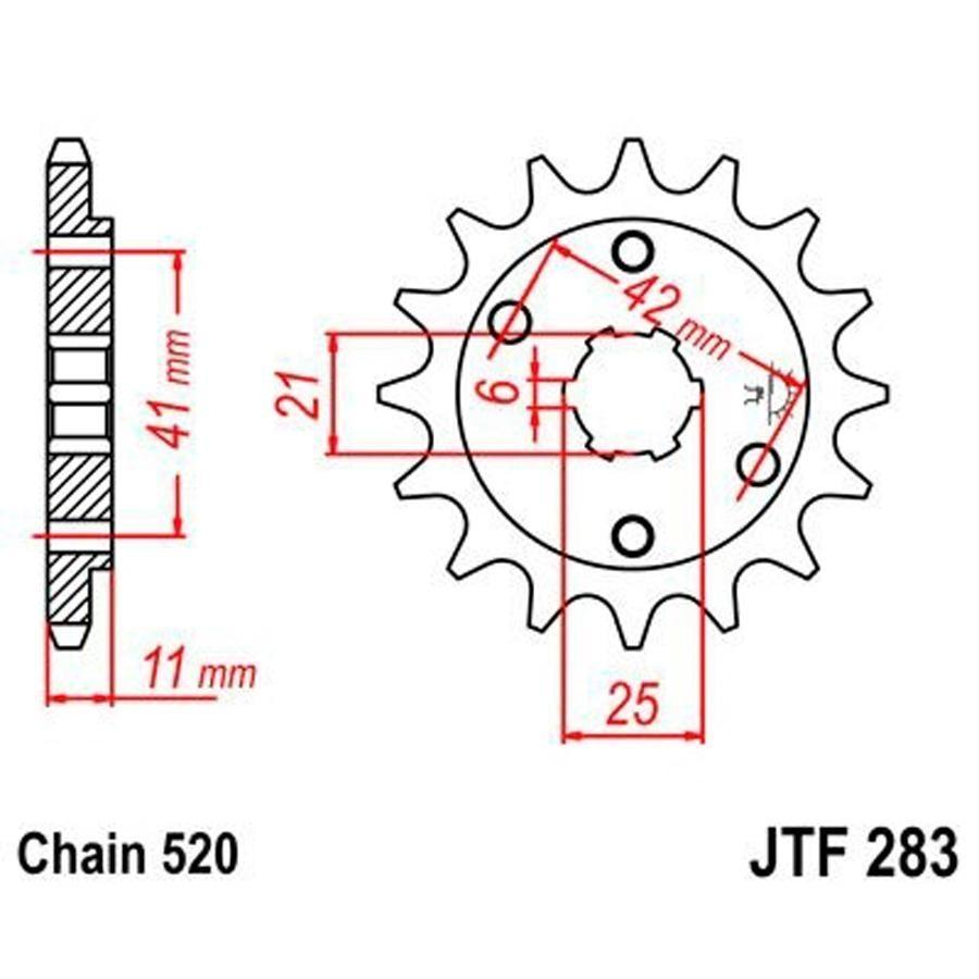 PIÑON JT 283 14T 520